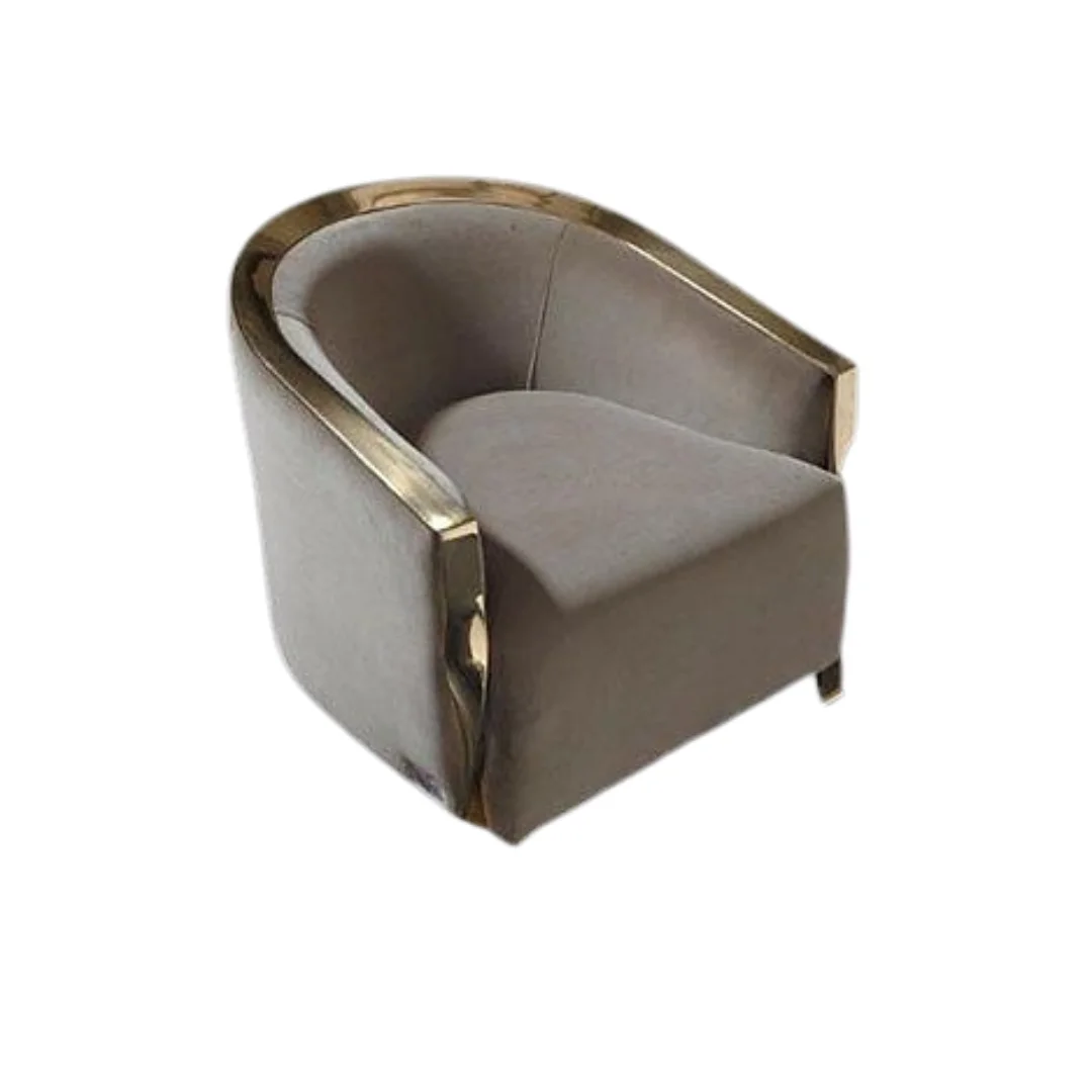 Accent chairs MAetal fabric