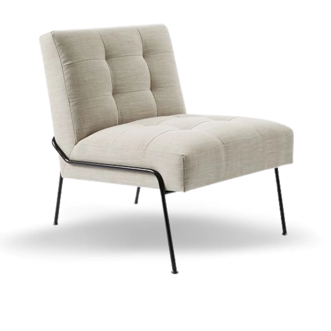 Accent chairs MAetal fabric