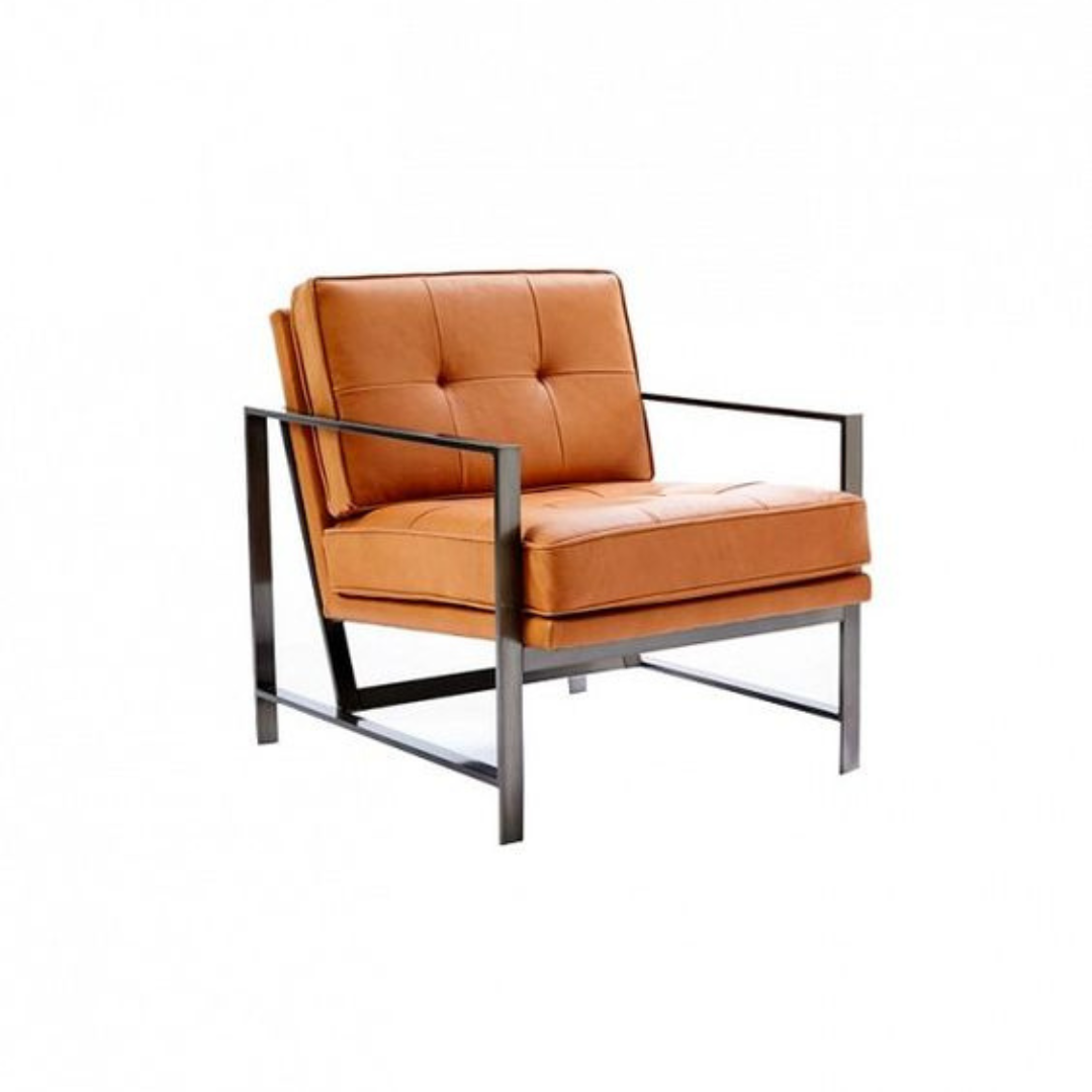 Metal + Leather Chairs