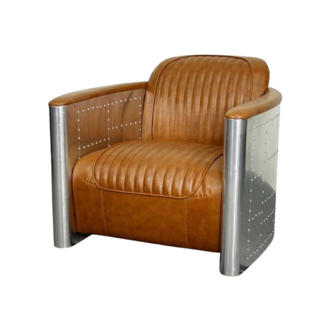 Metal + Leather Chairs