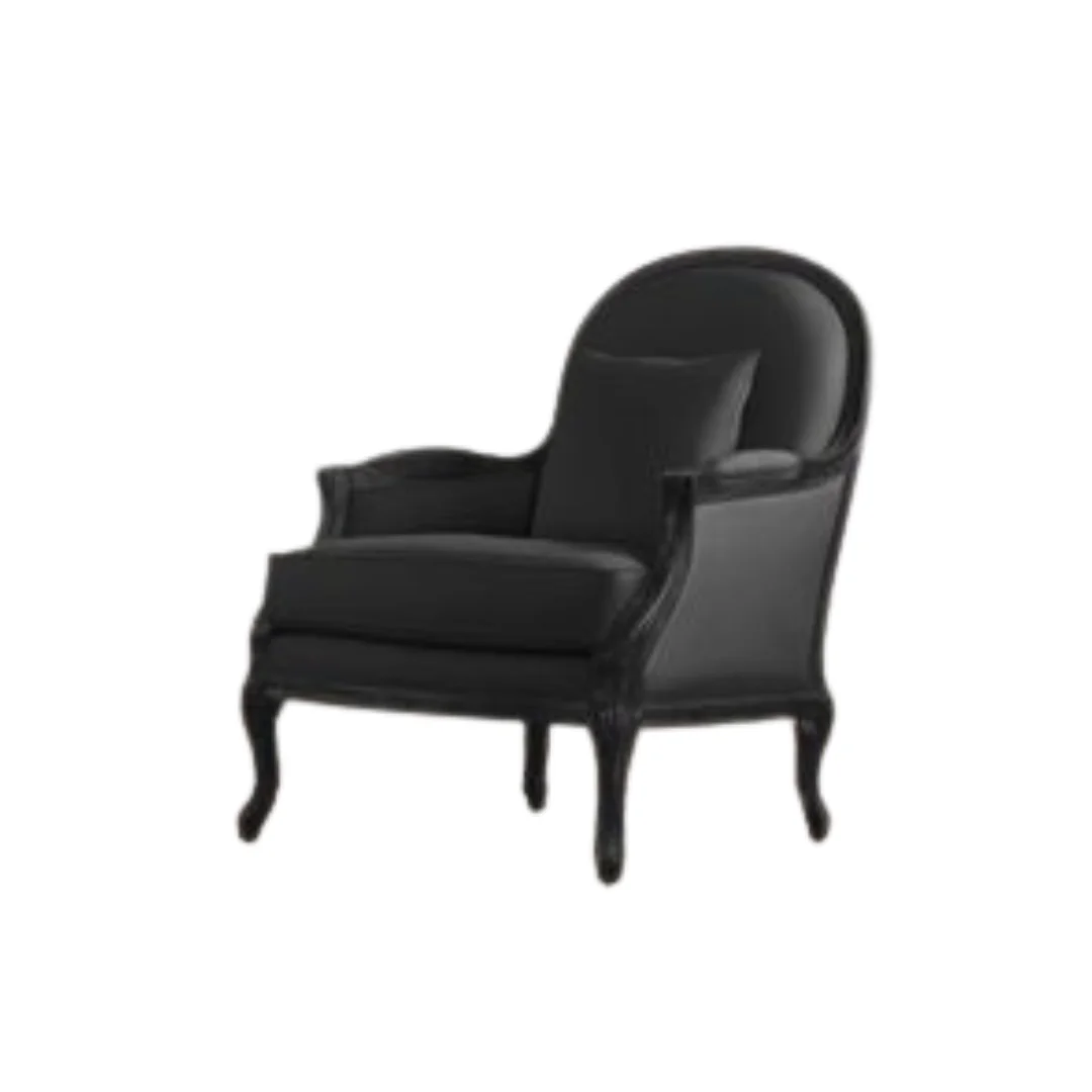 Accent Chairs Wood Fabric