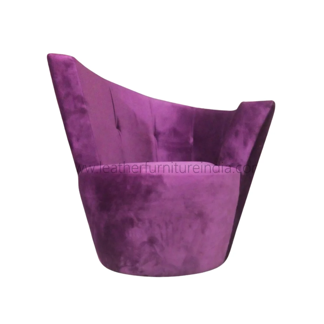 Accent Chairs Wood Fabric