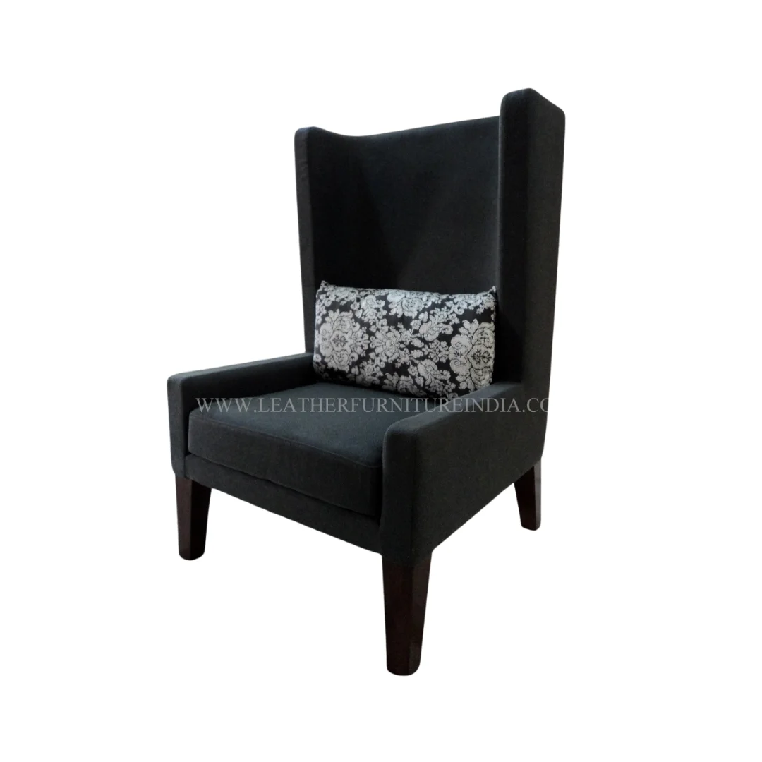Accent Chairs Wood Fabric