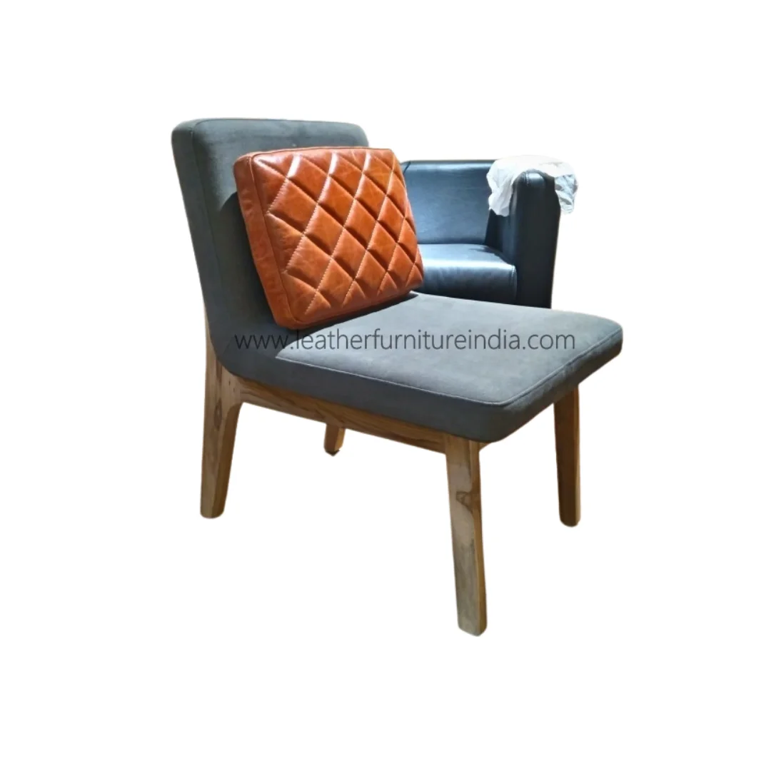 Accent Chairs Wood Fabric
