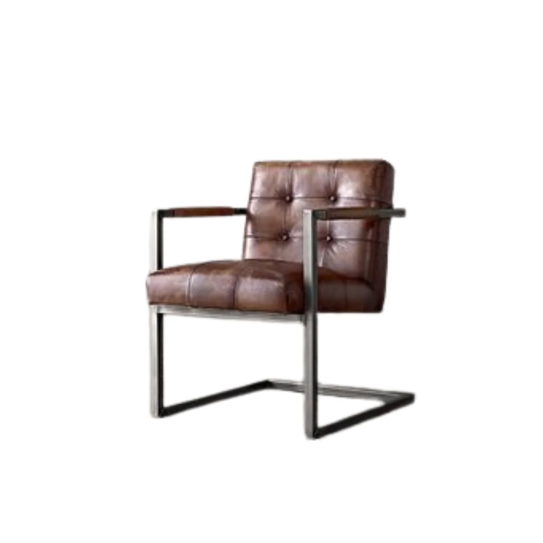 Metal + Leather Chairs