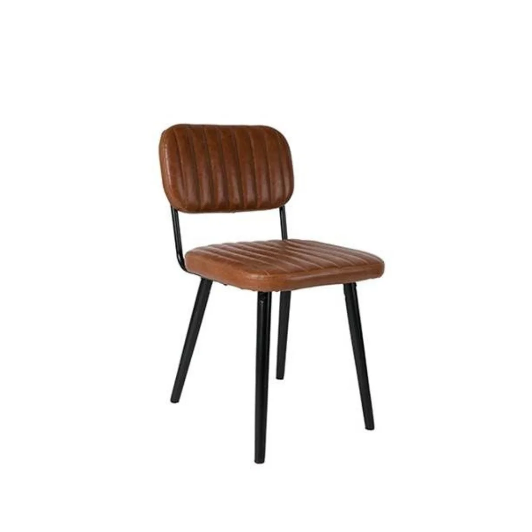 Metal + Leather Chairs