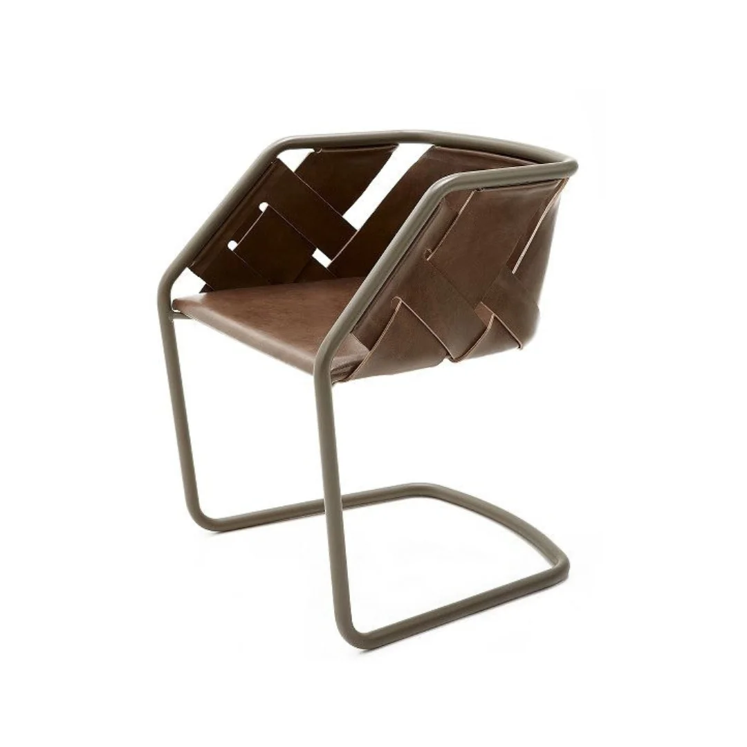 Metal + Leather Chairs