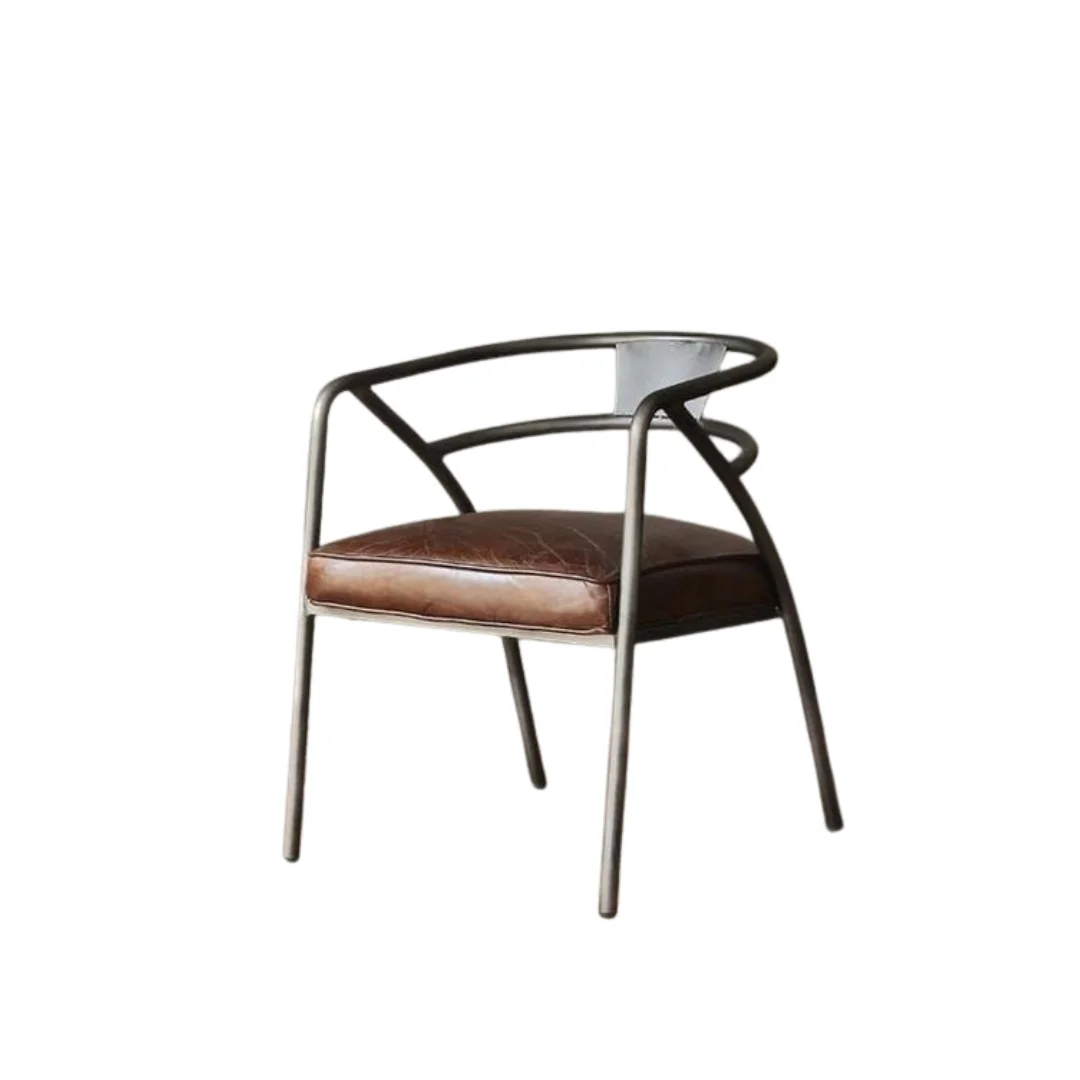 Metal + Leather Chairs