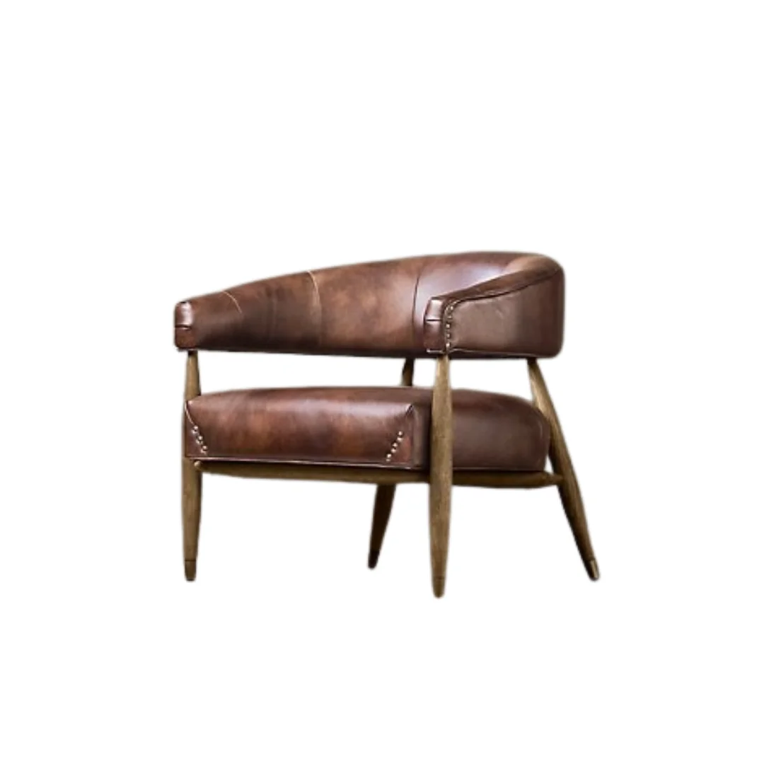 Wood + Leather Chairs