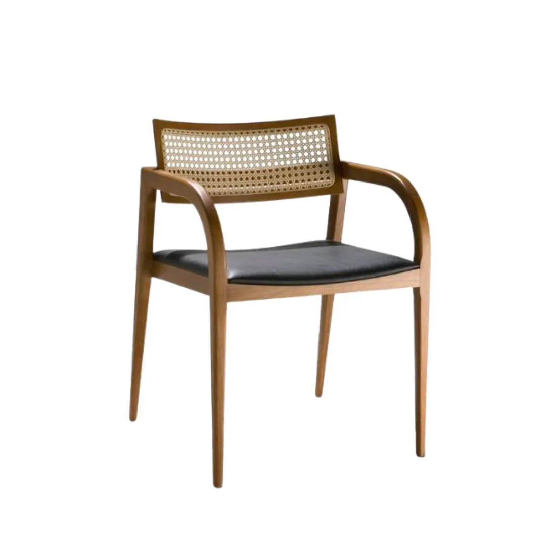 Wood + Leather Chairs