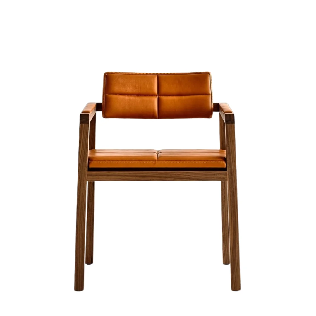 Wood + Leather Chairs