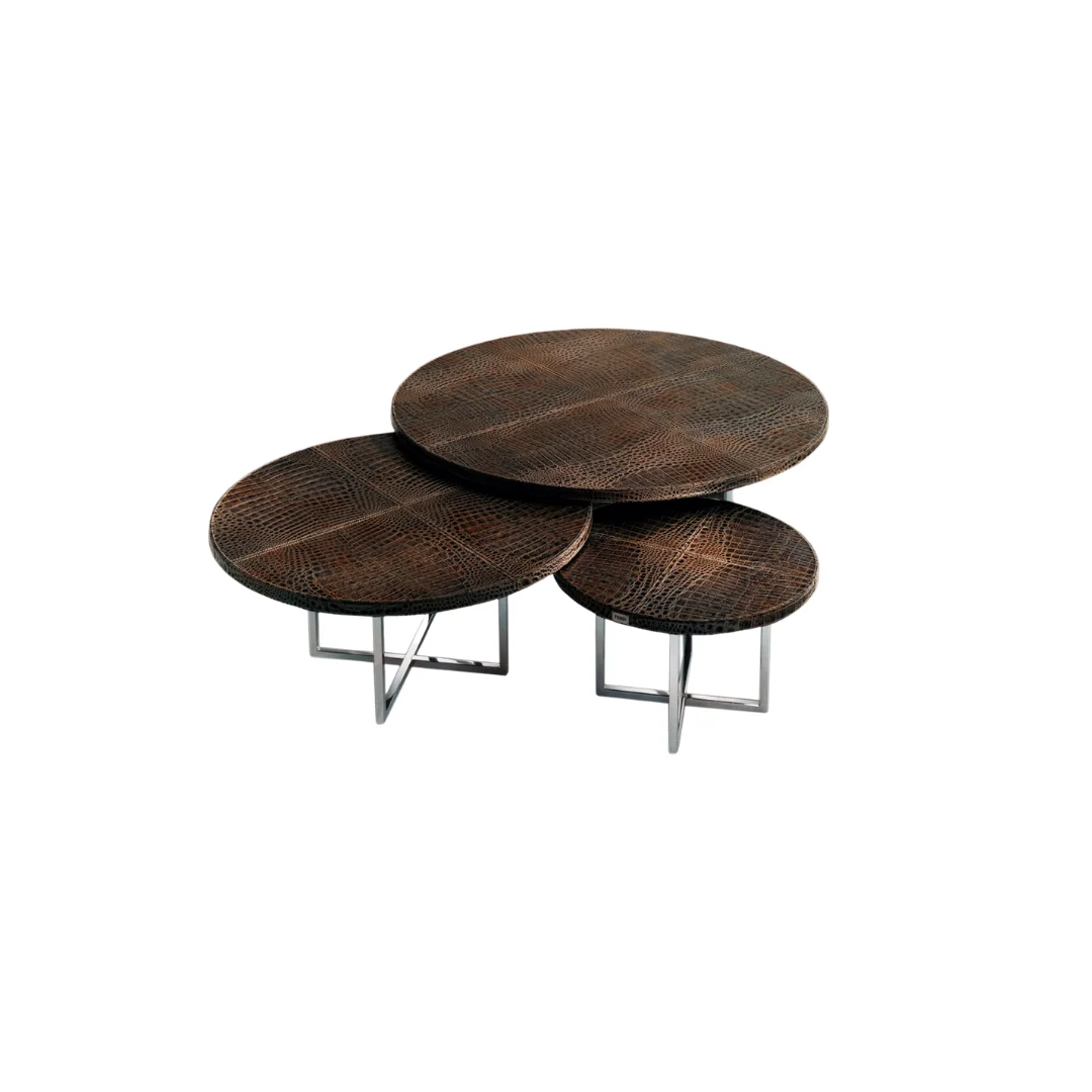 Leather Ottoman & Pouf